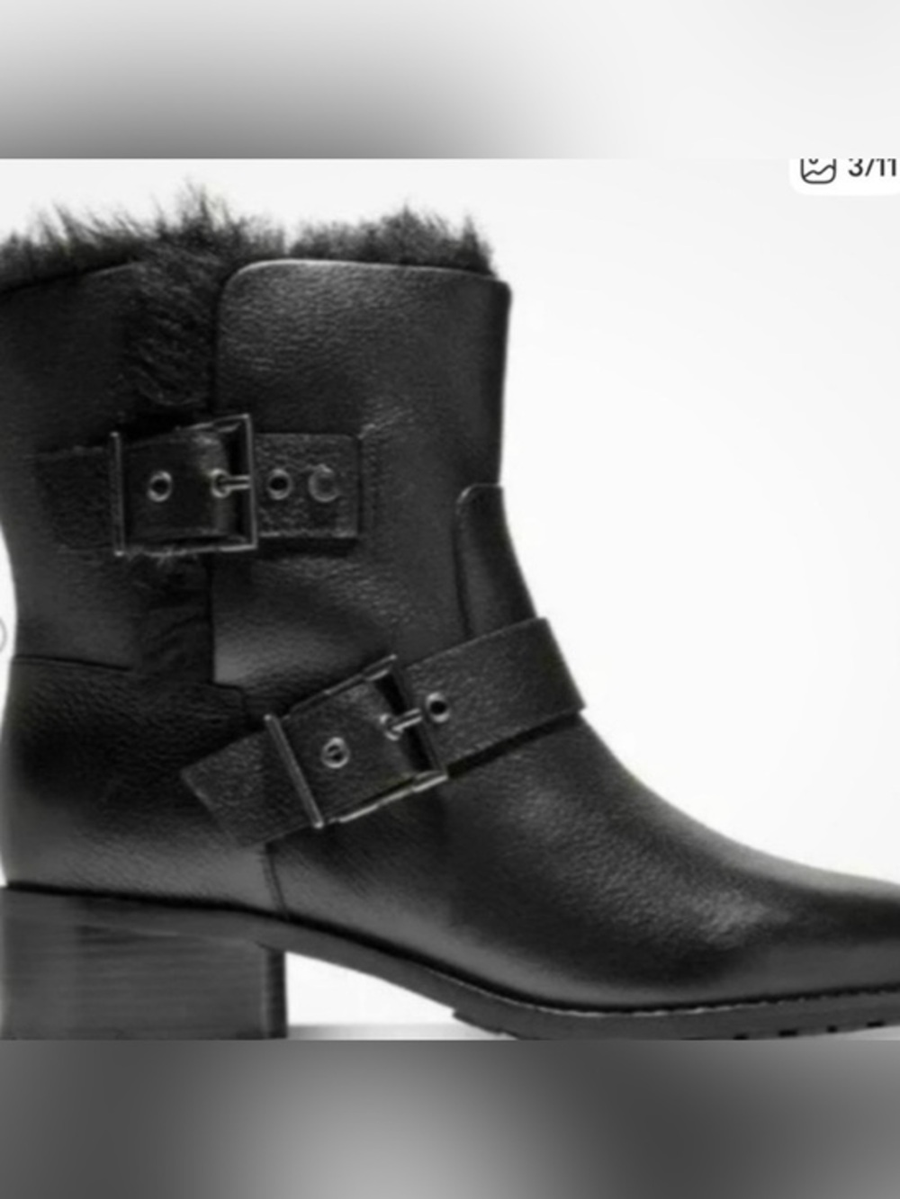 COLE HAAN NEELA SLIP ON LEATHER ANKLE BOOTS size 6.5